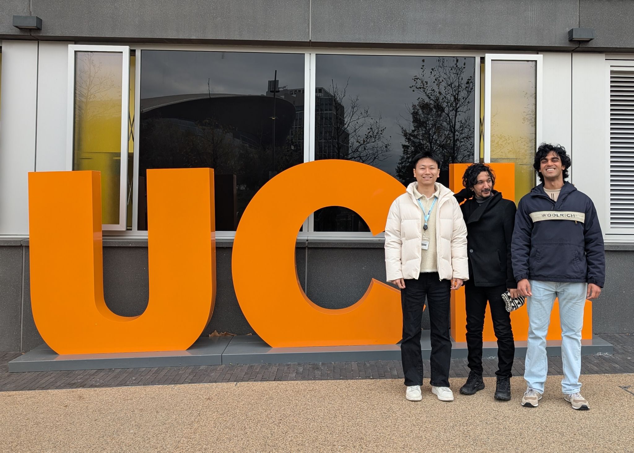 The REBL lab team outside UCL East